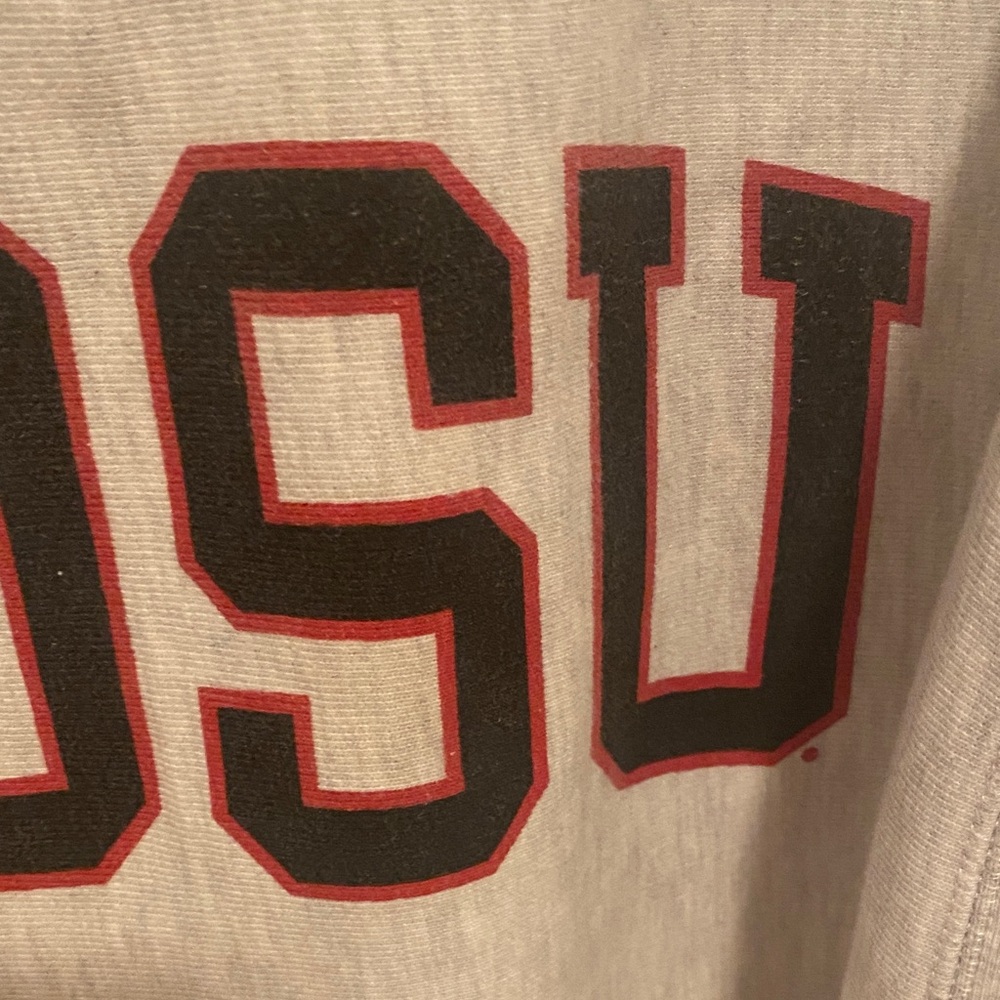 Champion Gray CROP SDSU Sweatshirt - Picture 7 of 7